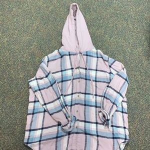 American Eagle Flannel Hoodie!